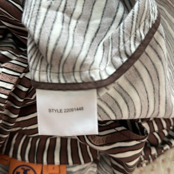 Tory Burch zebra print shirt dress 2 - Picture 9 of 10